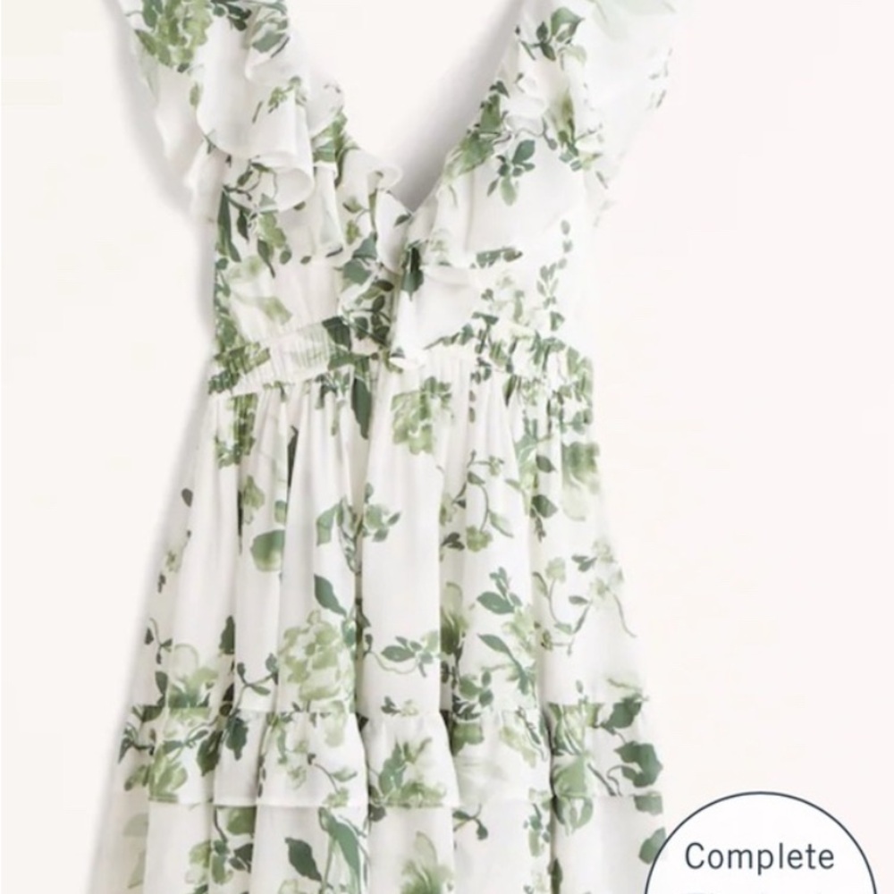 Abercrombie & Fitch Floral Ruffle Dress NWT